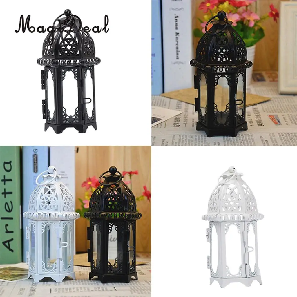 Vintage Moroccan Style Candle Lantern Tealight Candle Holder Indoors Outdoors Events Party Christmas Wedding Decor