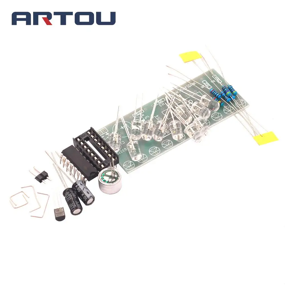 

Voice-activated LED Water Light Kit CD4017 Lantern Control Fun Electronic Production Teaching Training Diy Electronic Kit Module