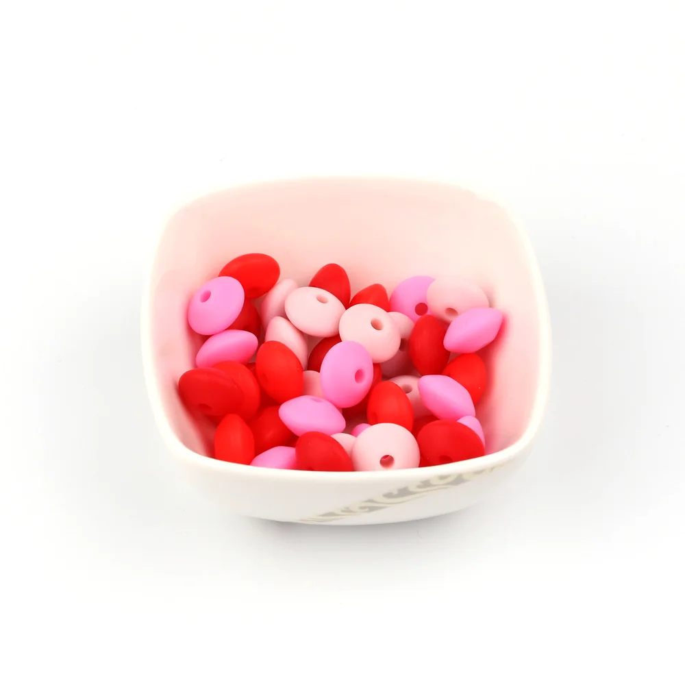 100 шт. силиконовые бусины для прорезывателя 12 мм|beads for diy|loose beadschew beads |