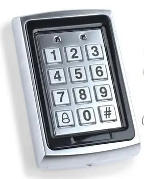 Из металла RFID считыватель 125 кГц Близость Дверь Клавиатура доступа 7612 Поддержка 1000+ 10 брелоков для RFID двери Система контроля доступа