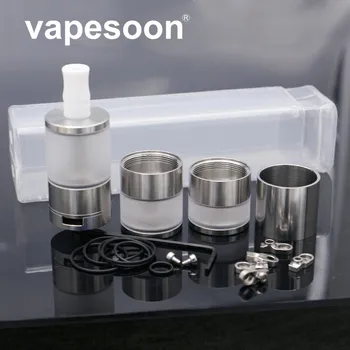 

High Quality - 1set Dvarw MTL RTA DIY Atomizer Rebuildable Tank with AFC Airflow Insert 510 compatible Teflon Drip Tip