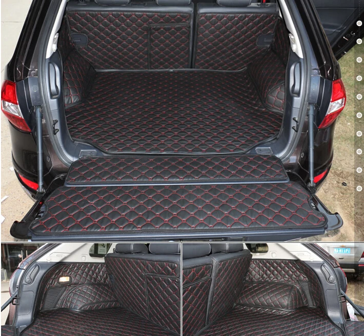 

Good carpets! Special trunk mats + rear door mats for Renault Koleos 2016-2009 waterproof boot carpets cargo liner,Free shipping