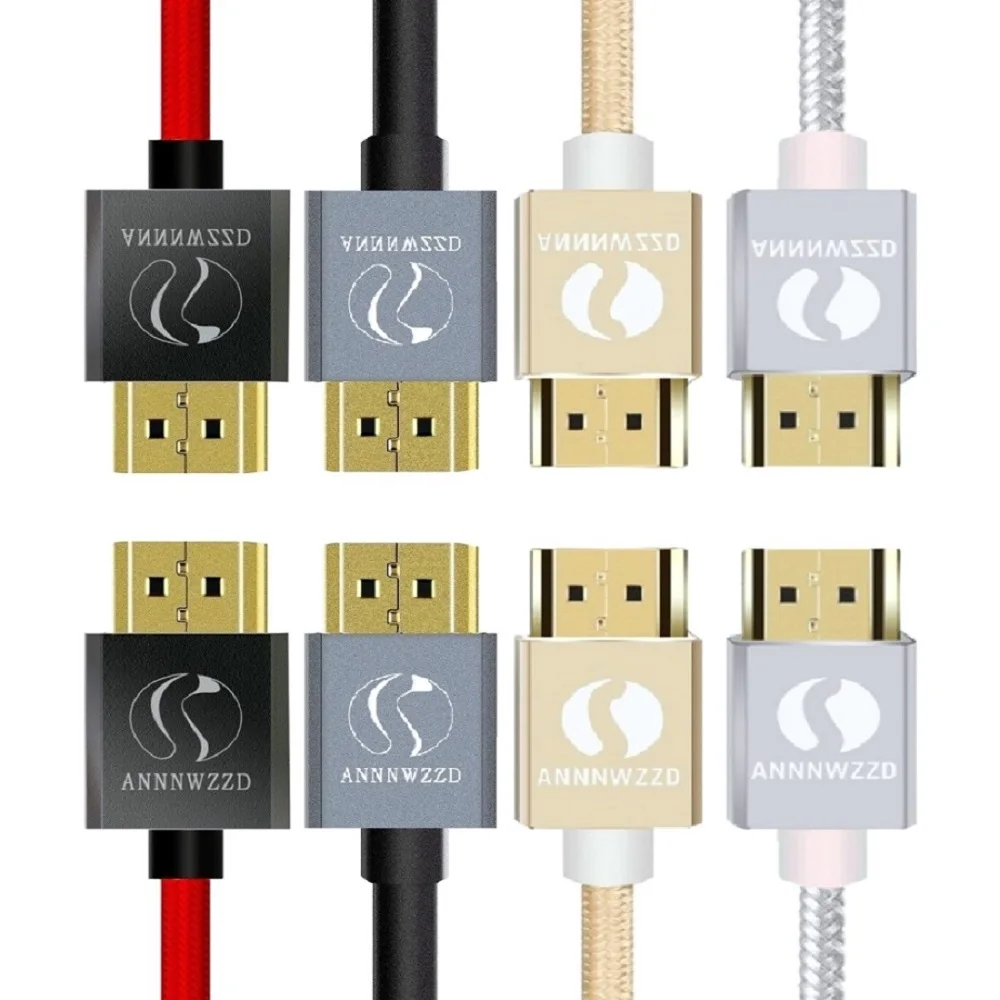 HDMI كابل ذكر لذكر HDMI كابل وصلة بينية مُتعددة الوسائط وعالية الوضوح عالية السرعة موصل 2 M 3 M 5 M 10 M 2.0 4 K 1080 P ل PS3 العارض أبل كابل تلفزيون HDMI