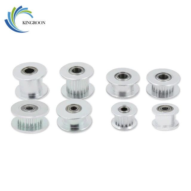 Special Price 10pcs/lot GT2 Idler Timing Pulley 16 Teeth 20Tooth Part Wheel Bore 3mm 5mm Aluminium Tooth Gear Width 6mm 10mm 3D Printers Parts