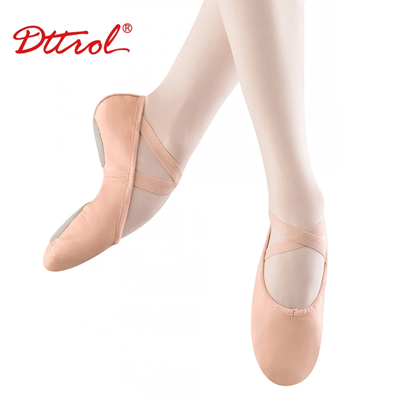 Professional Ballet Shoes Slippers Women Girls Toddler Genuine Leather Zapatillas Ballet Full Split Sole Ballet Dance Shoe