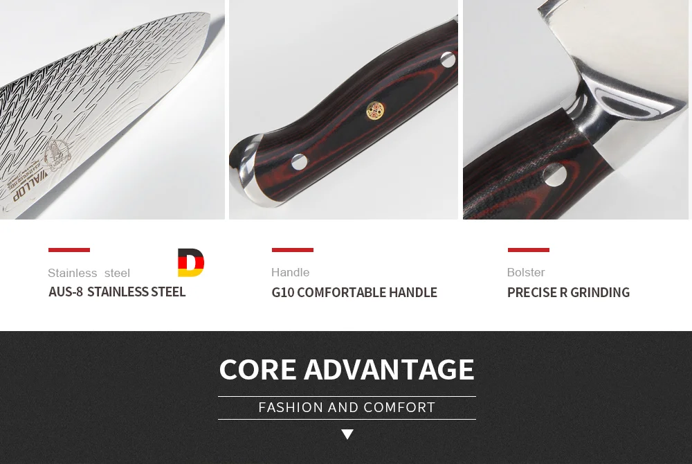 Wallop knife set japanese aus-8 knife steel_09
