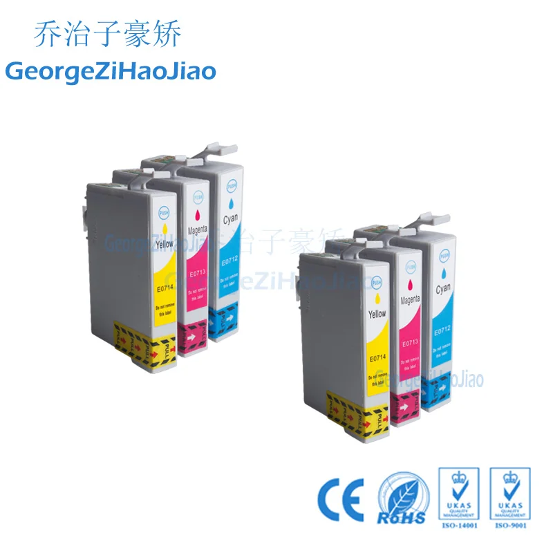 0711XL 2 X CMY совместимый чернильный картридж для принтера EPSON STYLUS D78 D92 DX4000 S20