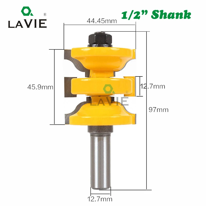 LAVIE 3 шт 12 мм 12,7 мм хвостовик входные внутренние шипы двери маршрутизатор Набор бит Ogee Matched R& S фрезы для резьбы по дереву MC03077