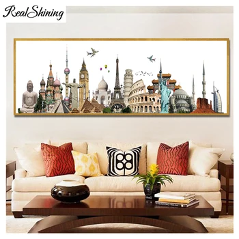 

Large Full,5d,Diamond Embroidery,diy,Diamond Painting,City Symbol/New York/Paris/London 3d image,Stitch Cross,Mosaic FS3076