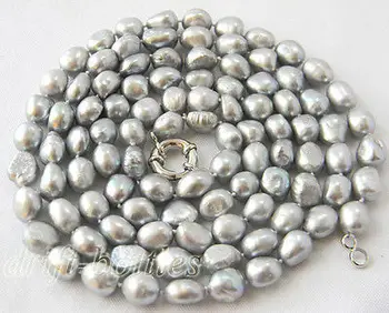 

50'' 7-8mm Gray Baroque Freshwater Pearl Necklace