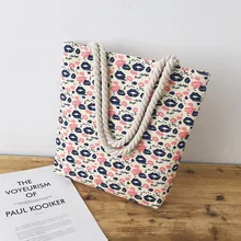 Женская Большая вместительная холщовая хозяйственная сумка через плечо летние пляжные сумки OH66