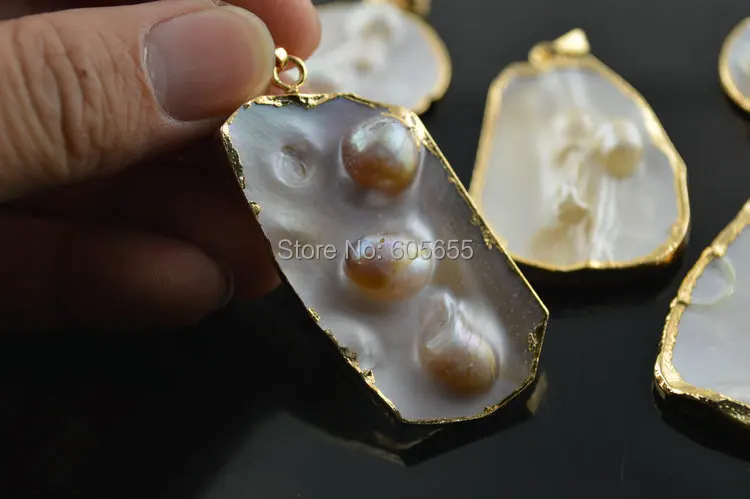 Ожерелье с подвеской &quotперламутровая Швабра&quot|mother of pearl|mother pearl shellmother pendant |