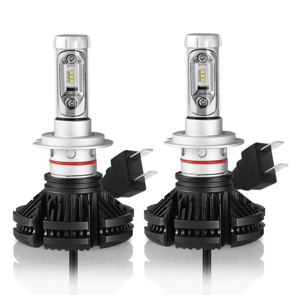 

LED Headlight Bulb 50W/Set 12000 lumens 6500K 8000K H7 ZES LED Chips X3 High Power Single Beam Auto Car Headlamp Replacement Kit