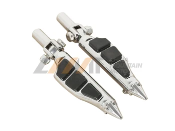 

Stiletto Style Pegs Footrests & FootPeg Supports Mounts case for Harley Softail 00-06
