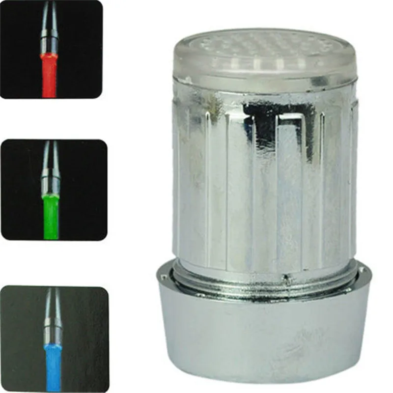 

LED Light Waterfall Spout Bathroom Basin Faucet Aerator LD8001-A6