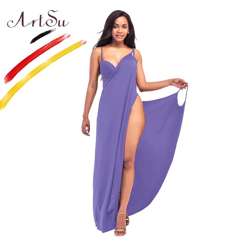 Женское длинное платье с V образным вырезом на тонких бретельках|vestidos plus|maxi vestidosexy