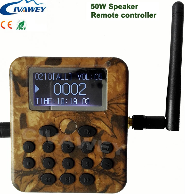 

Built-in 210 Sound 130dB 300~500m remote controller with timer Outdoor Hunting Bird goose mp3 Caller Louder Speaker Decoy