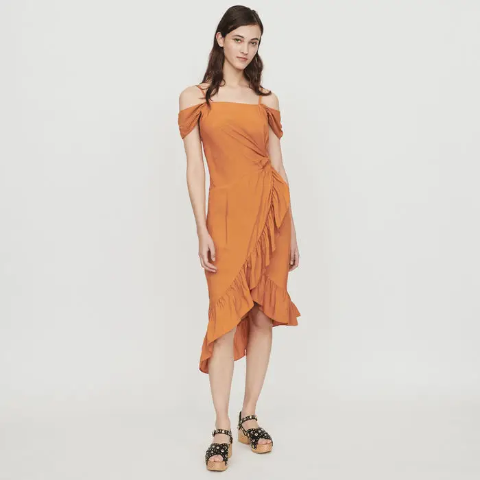 

New 2019 Spaghetti Strap Women Dress Sleeveless Slash neck k Asymmetrica
