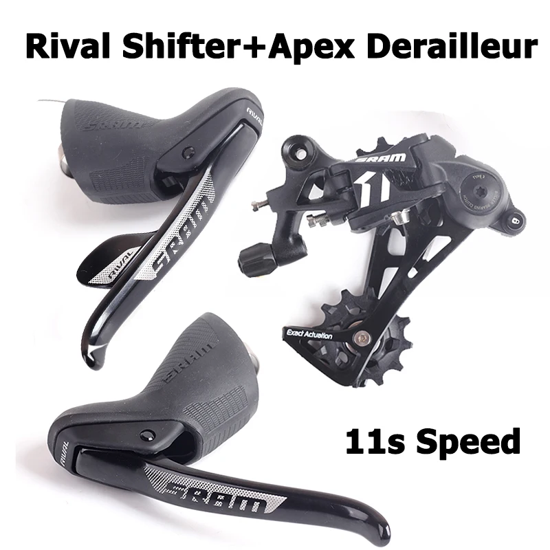 

SRAM Road Bike Groupset 1 1x11 11s Speed Sram Rival Shifter Brake Level Left&Right APEX Rear Derailleur Middle Cage