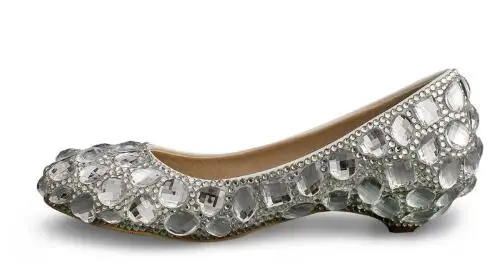 «Моменты любви» 2 см серебристый стразы на танкетке свадебные туфли для невесты; модельные туфли; обувь с открытым носком большого размера плюс; большие размеры 35-44 - Цвет: 2cm shoe