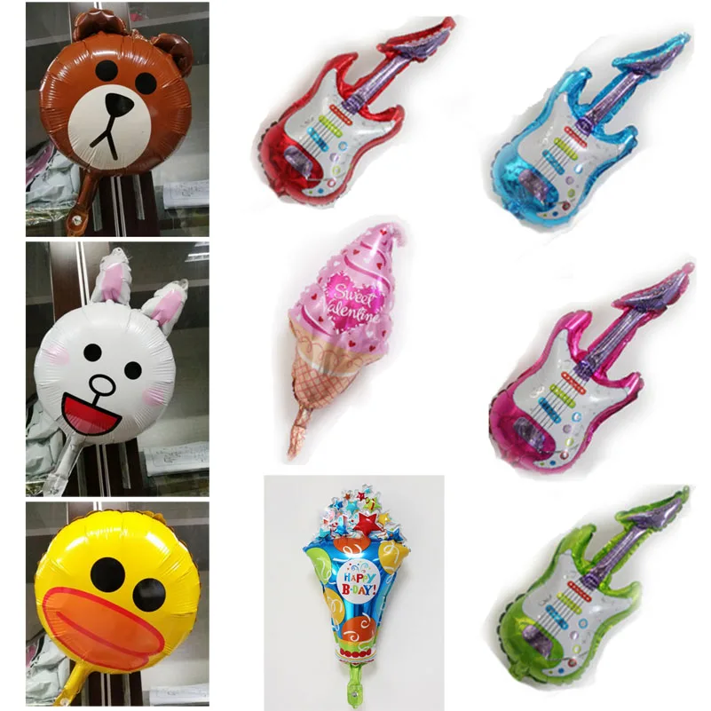 Kids Party Decorations Guitar Ice Cream Bear Rabbit Duck Cute