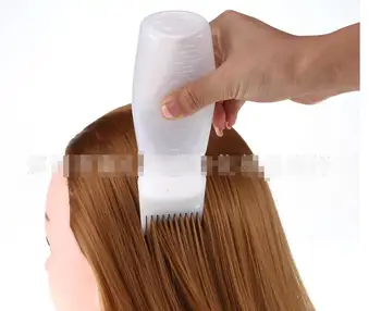 Online Frauen Mode Haar Farbstoff Flasche Applikator Pinsel Abgabe Salon Haar Färbung Färben Werkzeuge 120 Ml