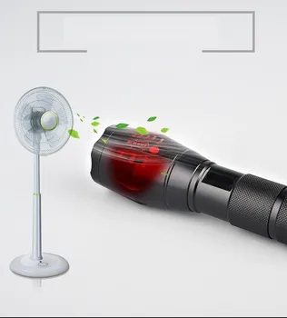 

LED Waterproof Torch Flashlight Lamp E17 Handy Police Electric Torch LED Light Outdoor Lighting Camping AAA or 18650 Battery 8%