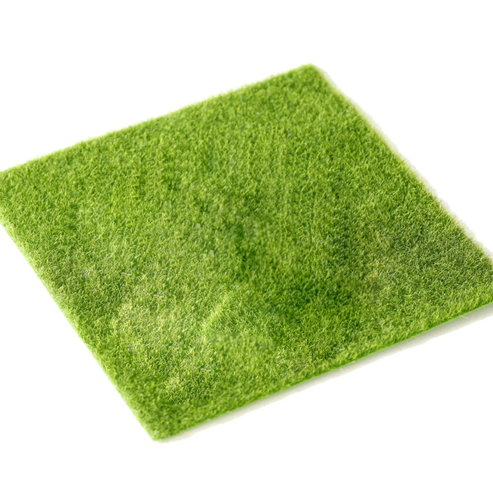 

1 Pc Decorative Square Lawn Artificial Grass Pet Turf Micro Landscape Decoration Diy Mini Fairy Garden Simulation Turf Mat 15X15
