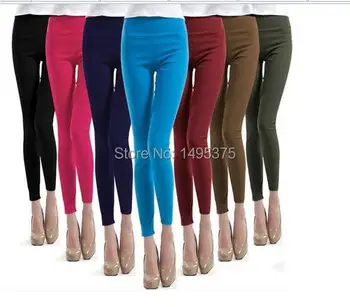 

120pcs/lot 2015 spring candy color legging pencil pants trousers legging