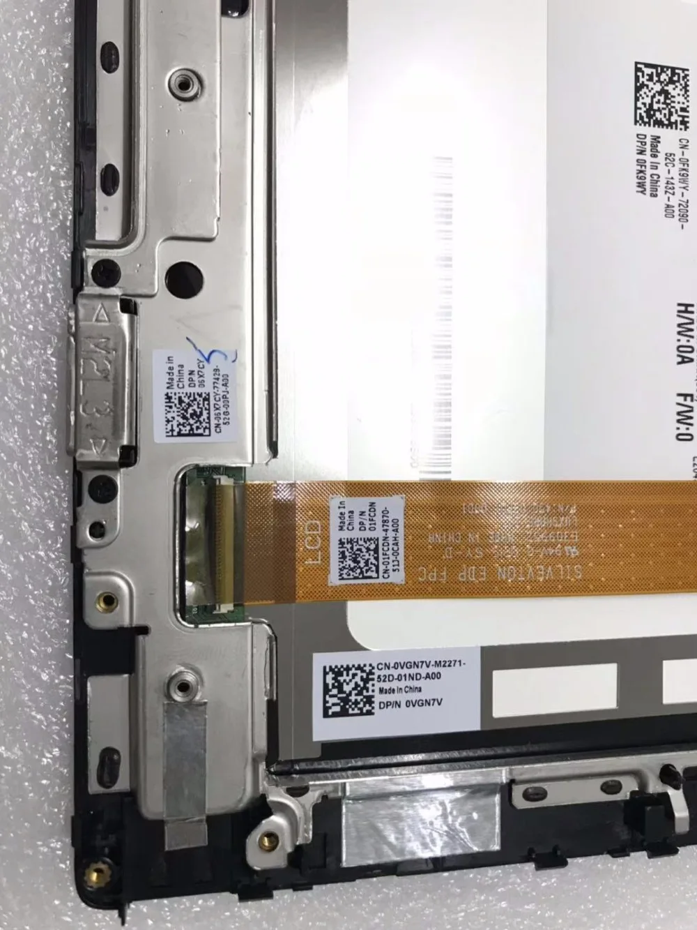 Бренд для Dell Venue 10 Pro 5055 ЖК-сенсорная панель VGN7V WXGA гарантия качества дигитайзер Переднее стекло Дисплей Монитор fix