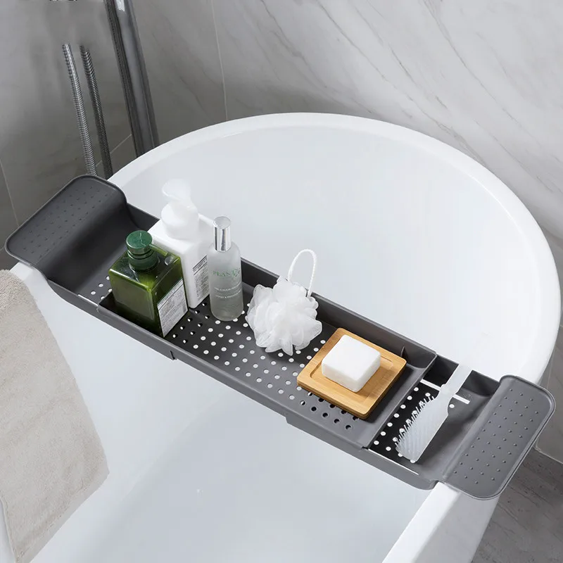 Многофункциональные инструменты для ванной комнаты Выдвижная емкость для хранения ванны рамка полотенце для макияжа хранение пластиковая раковина слив аксессуары для ванной комнаты