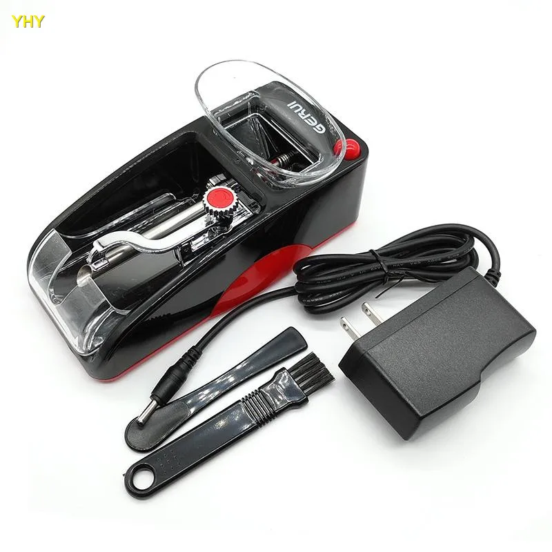 Automatic Electric Cigarette Injector Rolling Machine Tobacco Maker Roller Electronic Grinder Crusher Dry Herb Vaporizer blue red color01