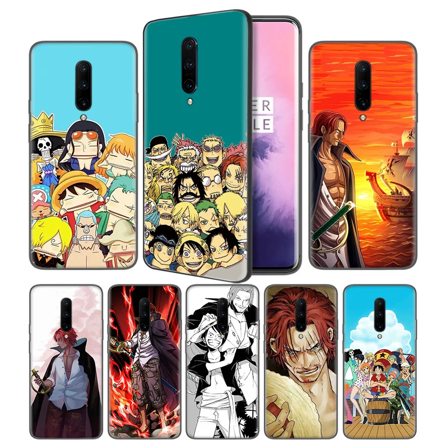 One Piece Shanks Soft Black Silicone Case Cover for font b OnePlus b font 6 6T