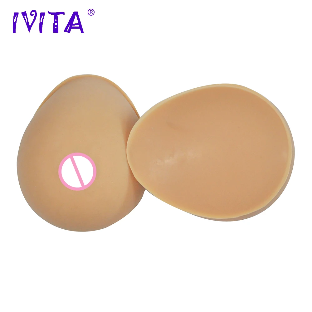 IVITA 1200 г/пара Sutan реалистичные силиконовые формы груди поддельные Ложные