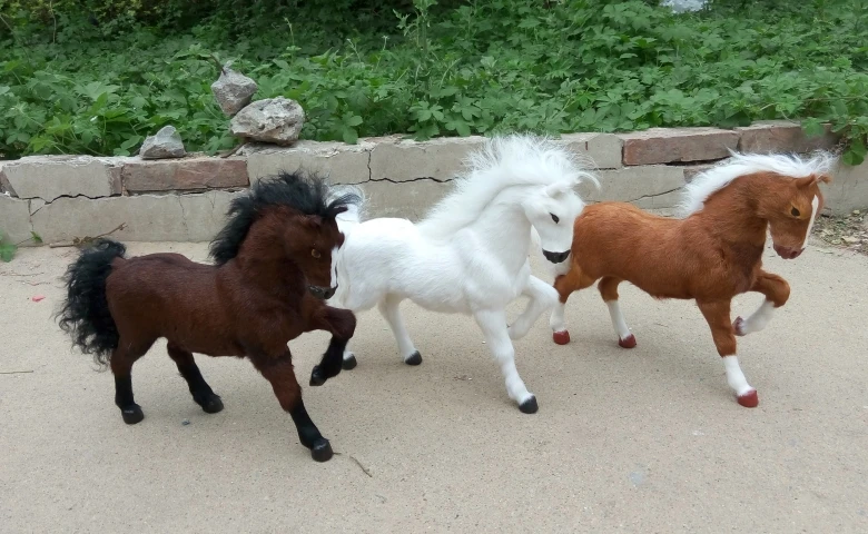 Большой коричневый моделирование лошадь игрушка полиэтилен и меха Творческий лошадь модель куклы подарок около 30x36 см 1322