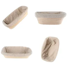 Ventas calientes Precio de Fábrica! Oval Dough Proofing Proving Pan Cestas de Mimbre Banneton Brotform de Dougn 3 Tamaños