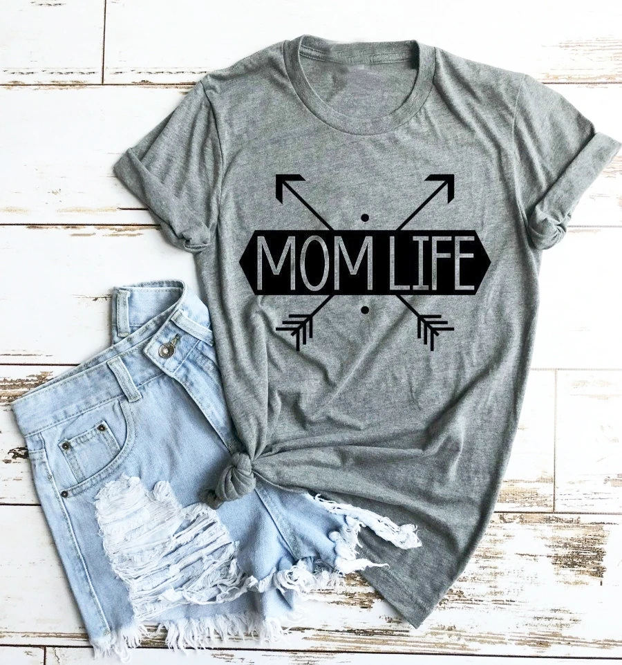 Новый летний модный женский повседневный, с буквенной надписью, футболка для мамы, топы, футболка с графическим принтом, футболка с