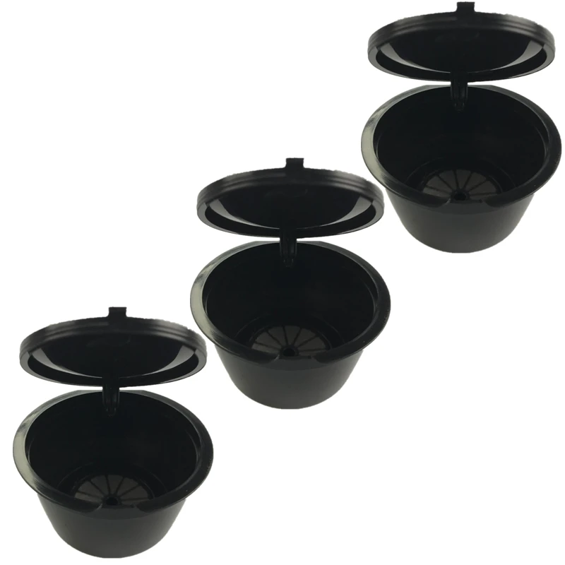 3pcs/pack Black Refillable Dolce Gusto coffee Capsule nescafe dolce gusto reusable capsule capsules refill | Дом и сад