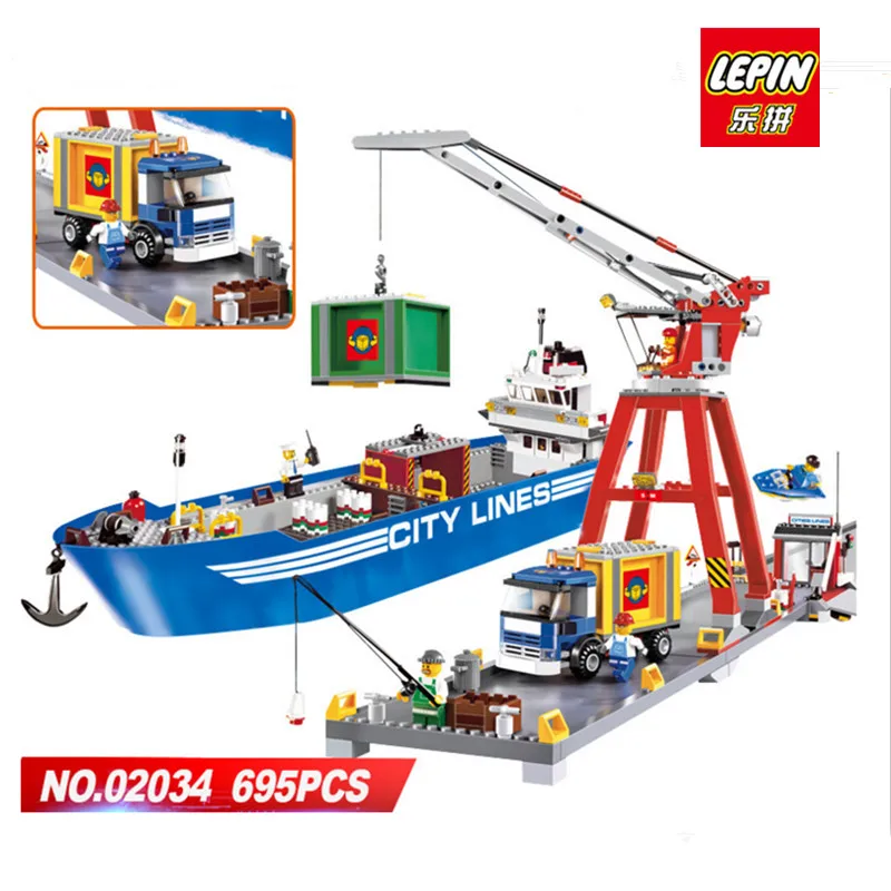 IN STOCK LEPIN New 02034 City series the Harbor font b Model b font font b