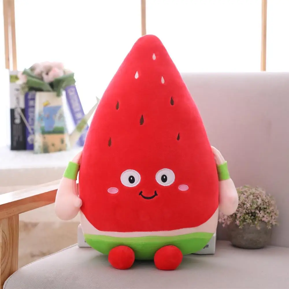 35 70 см Kawaii арбуз и клубника Плюшевые Растительные Игрушки Мультяшные милые