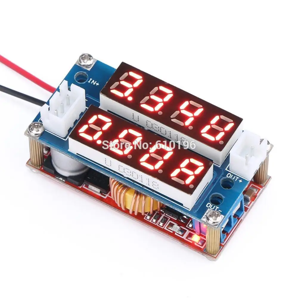 

5A Constant Current/ Voltage LED Driver Battery Charging Module With Voltmeter Ammeter