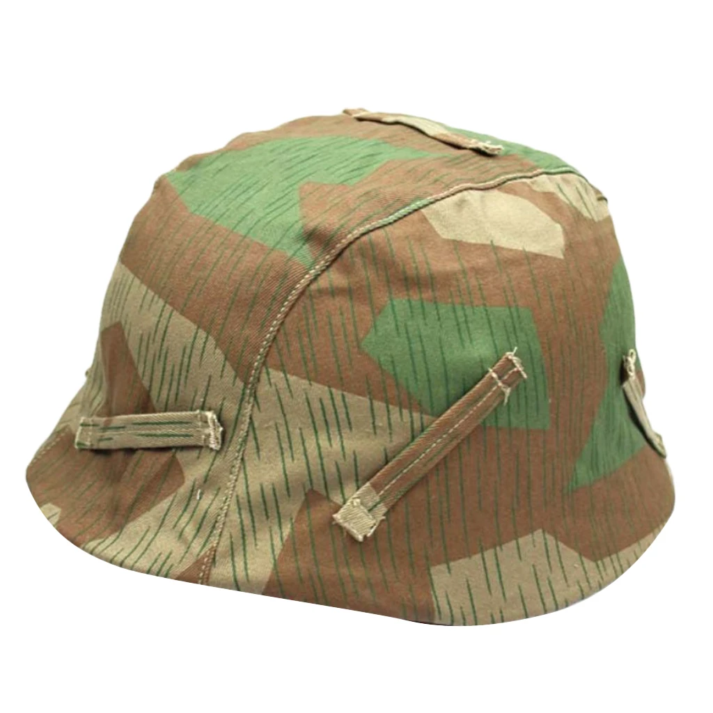 Repro WWII немецкий M35 M40 M42 Камуфляжный двухсторонний чехол для шлема с брызгами