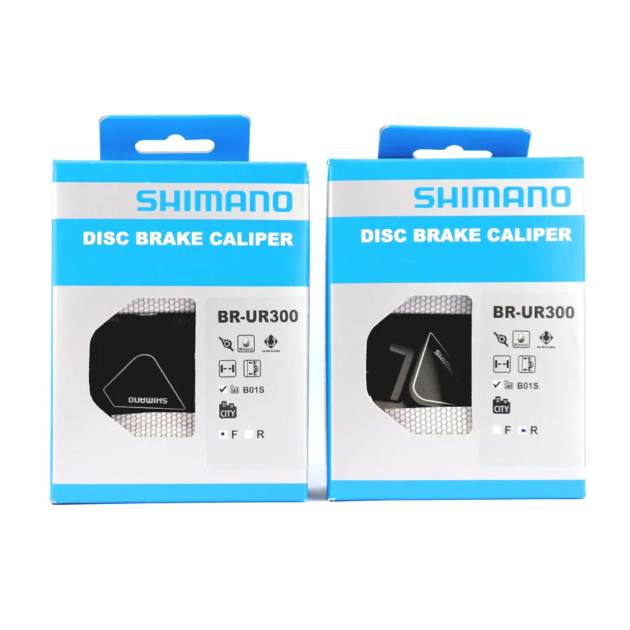 SHIMANO BR UR300 mtb Гидравлический дисковый тормозной суппорт с плоским креплением с B01S полимерные тормозные колодки Аксессуары для велосипеда коробка