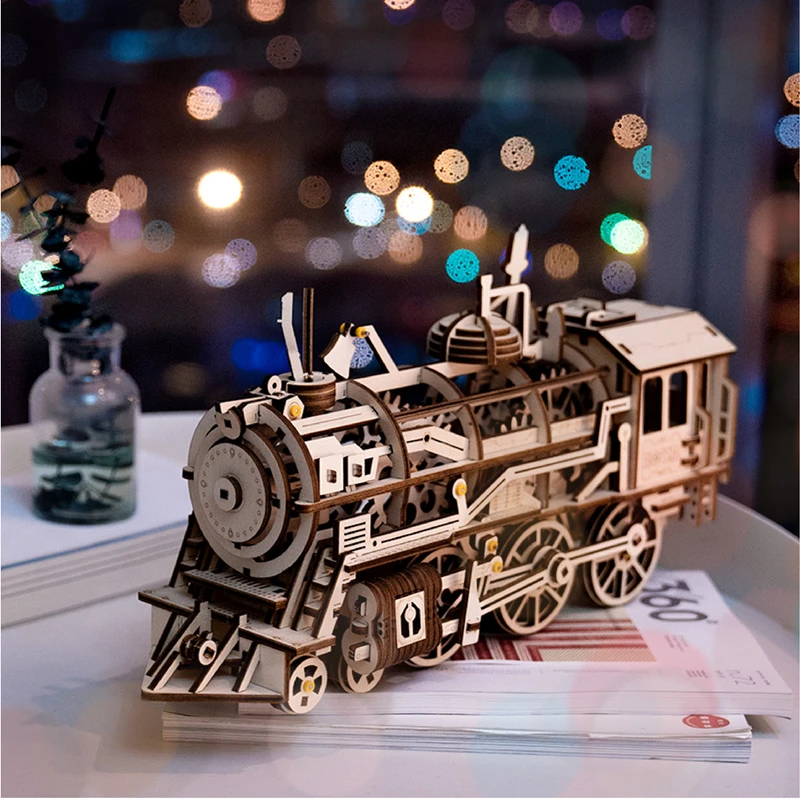

Ewall Creative DIY Laser Cutting 3D Mechanical Model Wooden Puzzle Game Assembly Toy Gift for Children Teens Adult LK