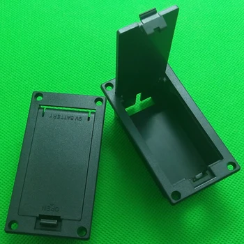 

10 Pcs 9V battery box holder case Black for guitar bass pickup Guitar Accessories Free Shipping