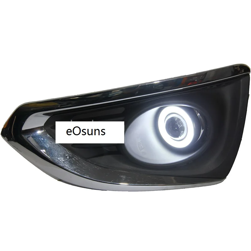 EOsuns УДАРА Ангел глаз светодиодные противотуманные фары светильник DRL +