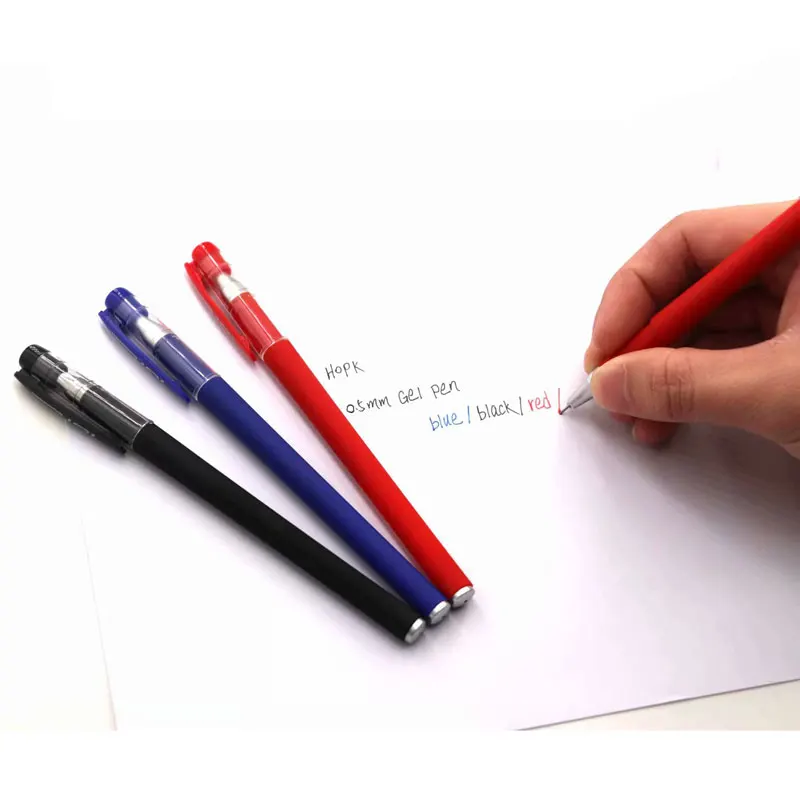 6 шт./компл. офисная гелевая ручка 0,5 мм кончик иглы цифровым пером красный/синий/черный пополнения чернил стержень для школьные канцелярские принадлежности