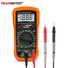 Official PEAKMETER Best low price Pocket Size Clear LCD display AC DC 2000 counts Manual Digital Multimeter PM8233 series