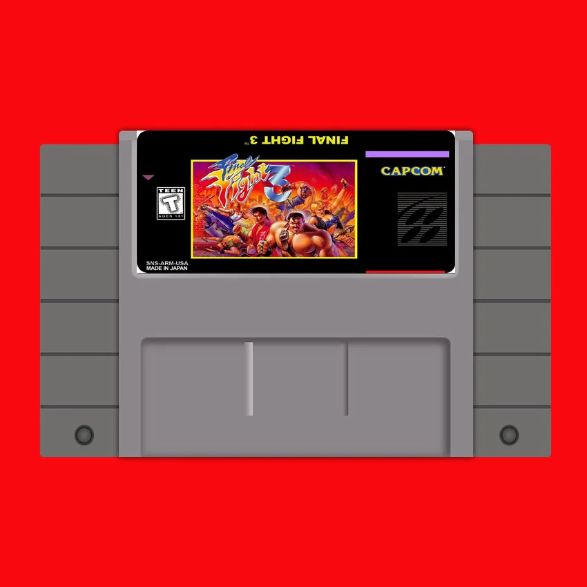 

Final Fight 3 (FF3) 16 bit Big Gray Game Card For USA NTSC Game Player
