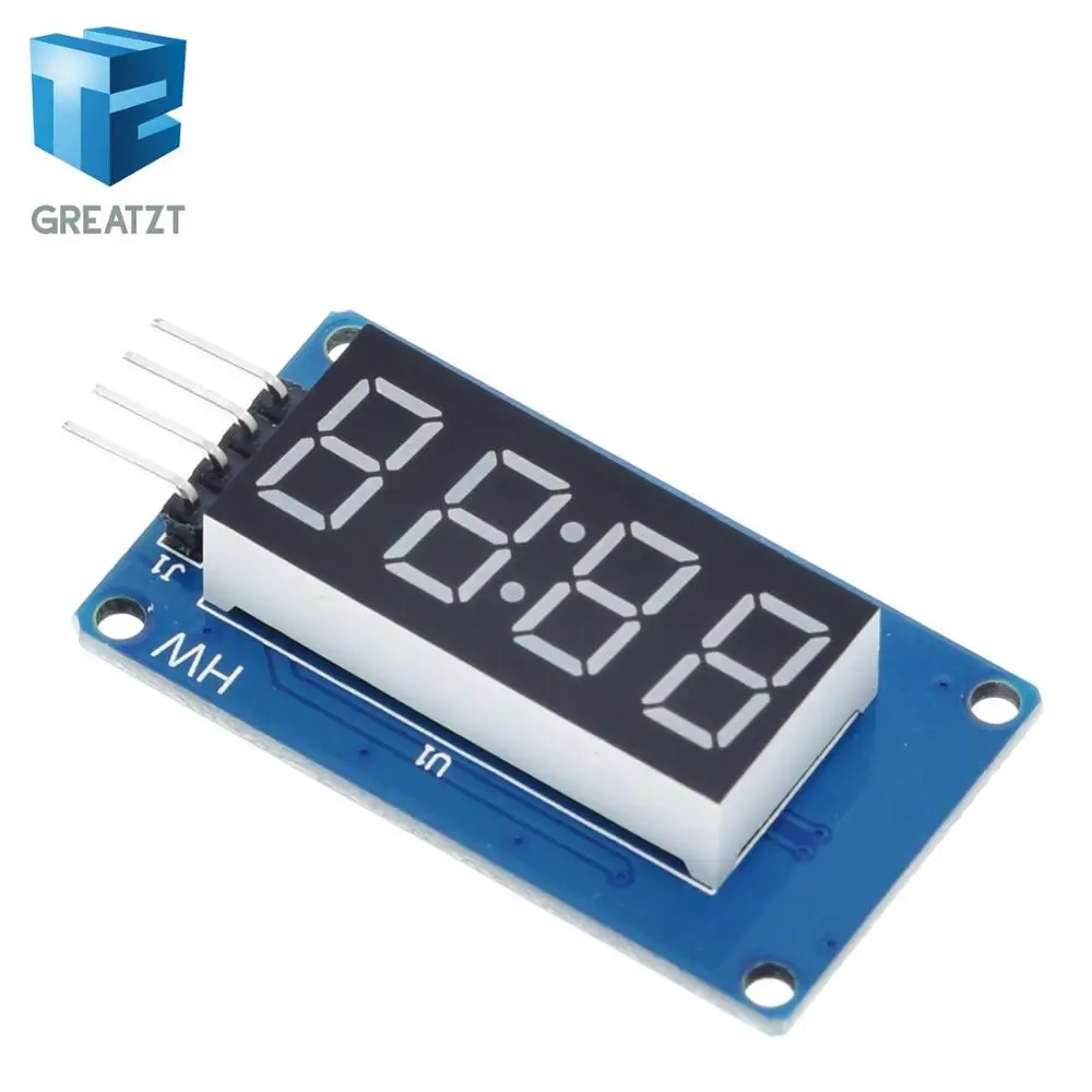 Модуль светодиодного дисплея TM1637 для Arduino 7 сегментов 4 бита 0 36 дюйма часы с